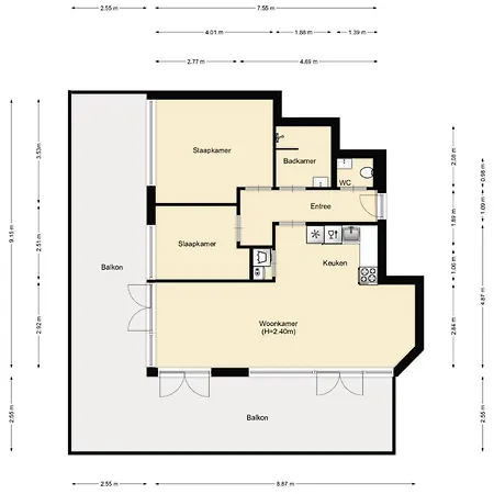 Aalscholver - Kabbelaarsbank Lejlighed